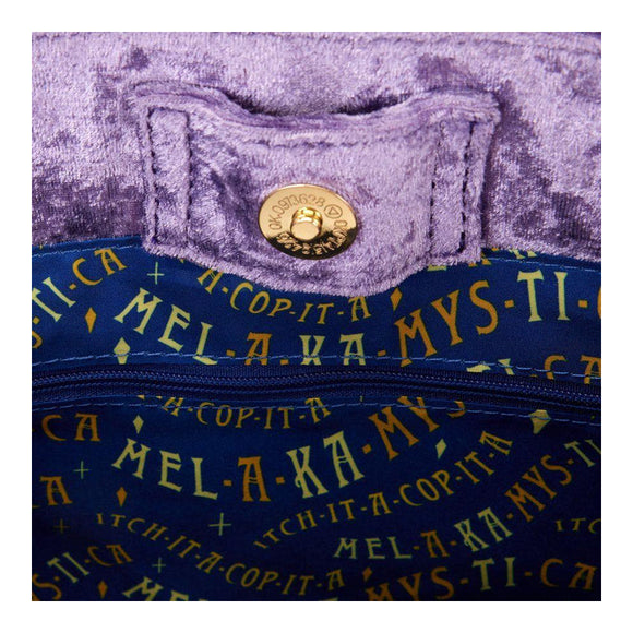 Hocus Pocus Velvet Broom Handle Handbag