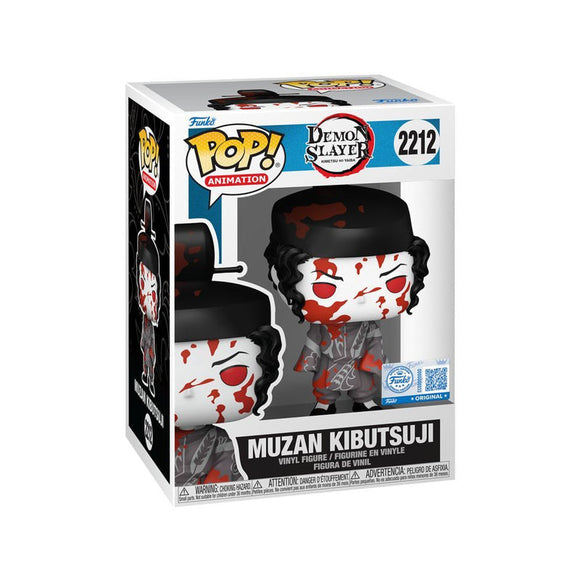Demon Slayer Muzan Black & White Battle Damaged US Exc. Pop!