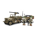 World War 2 Willys MB & Trailer (200 Pcs)