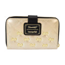 Hello Kitty 50th Anniversary Metallic Gold Zip Around Wallet