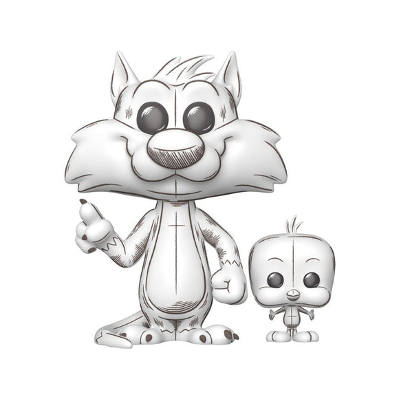 Looney Tunes: Sketched Sylvester & Tweety Pop! Vinyl