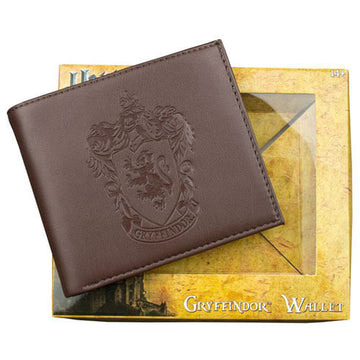 Harry Potter Gryffindor Logo Embossed Brown Wallet - 0