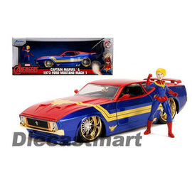 Cap Marvel 1973 Ford Mustang Mach 1 1:24 Hollywood Ride - 0