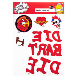 The Simpsons Temporary Tattoo Replica Set - 0