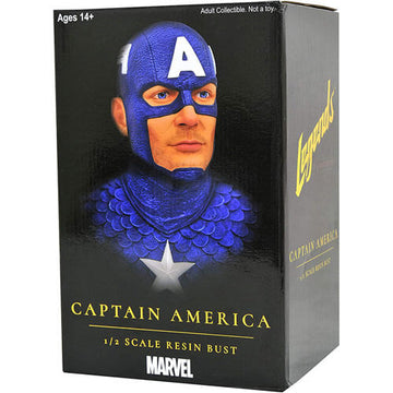 Captain America Legends in 3D 1:2 Scale Bust - 0