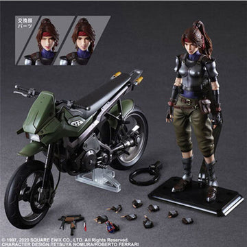 FFVII Jessie & Motorcycle Play Arts Action Figure - 0