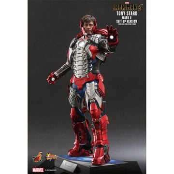 Iron Man 2 Tony Stark Mark V Suit Up 1:6 12" Action Figure - 0
