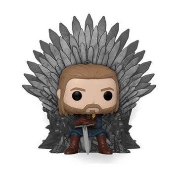 A Game of Thrones Ned Stark on Throne Pop! Deluxe