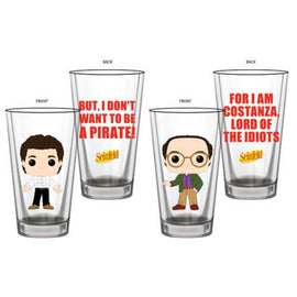 Seinfeld Jerry & George Pop! Glass Set 2pk - 0