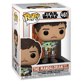 Star Wars: The Mandalorian Mandalorian with Grogu Pop! Vinyl - 0