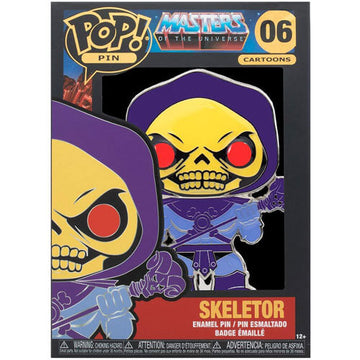 Skeletor with glow eyes 4" Pop! Enamel Pin - 0