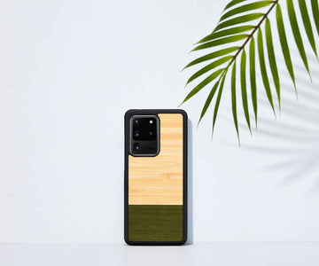Coque MAN&WOOD pour Galaxy S20 Ultra forêt de bambous noire