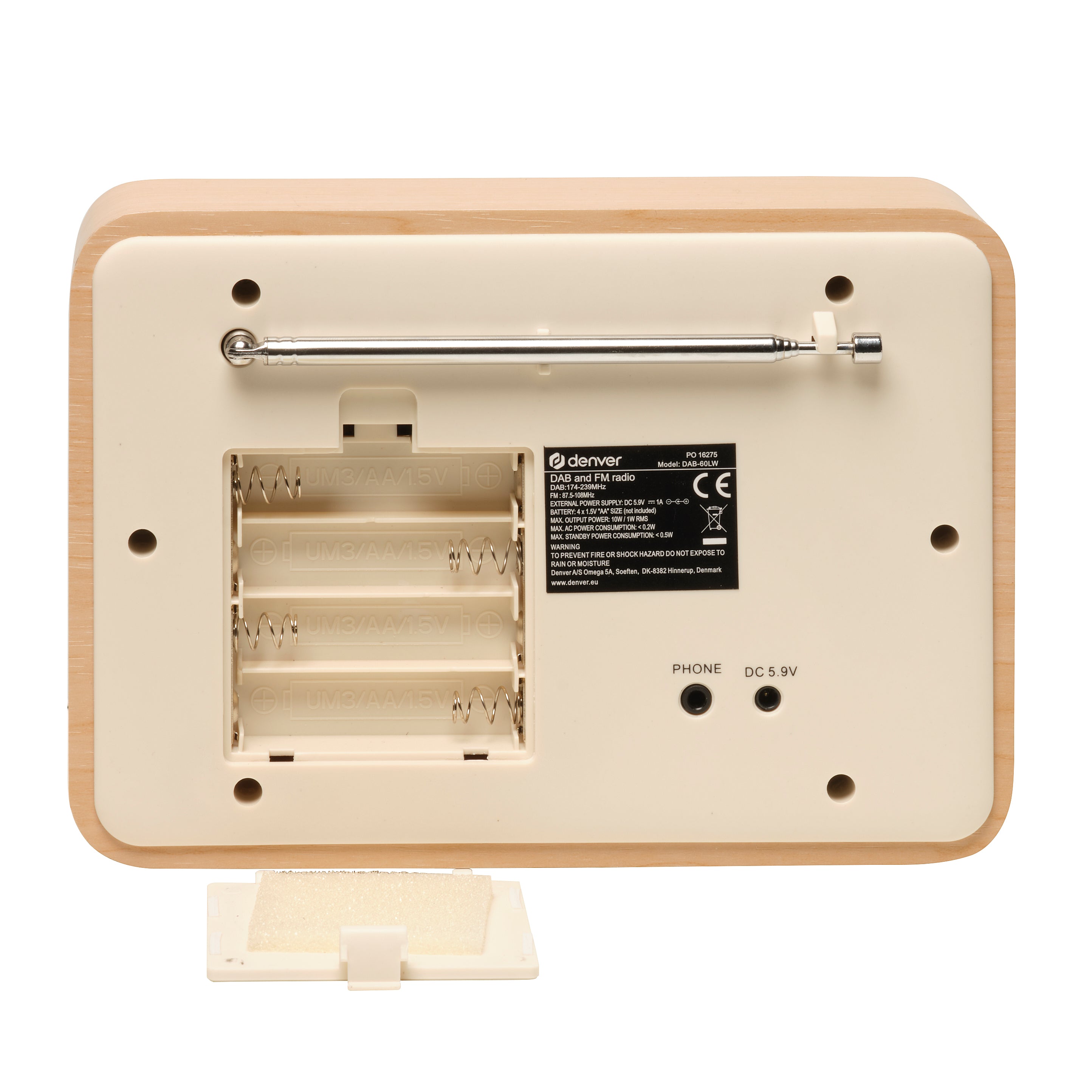 Denver dab-60lw greenline bois clair
