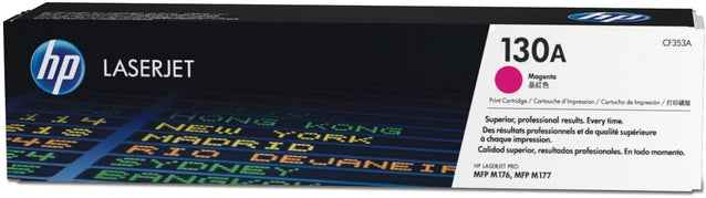 Cartouche de toner d'origine HP 130A CF353A magenta capacité standard 1 000 pages 1 paquet