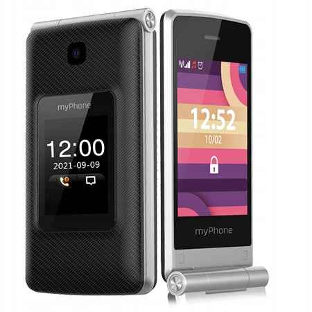 myPhone Tango | LTE | Black | 2.4 + 1.77 " | TN | 64 MB | 128 MB | Dual SIM | Nano SIM | Bluetooth | 5.1 | USB version Type-C | Built-in camera | Main camera resolution 2.0 MP | 1400 mAh