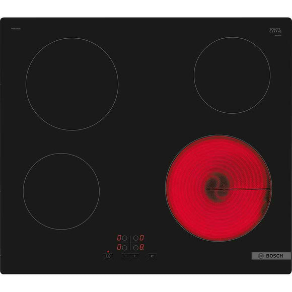 Bosch | Hob | PKE611BA2E Series 4 | Vitroceramic | Number of burners/cooking zones 4 | Touch | Black