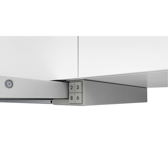 Hotte aspirante bosch serie 4 dft63ac50 semi-encastrable tiroir argent 360 m³/h