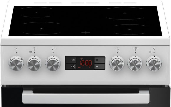 Cuisinière électrique BEKO FSM57300GW, 50 cm, blanche