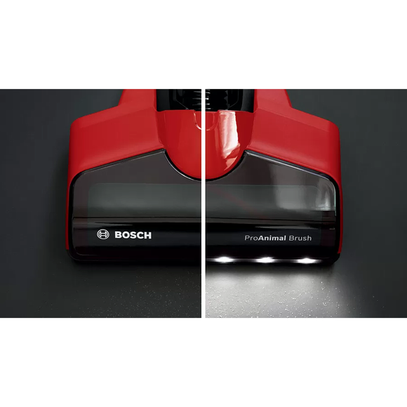 Bosch BBS711ANM stick vacuum/electric broom Bagless 0.3 L Black, Red, Stainless steel