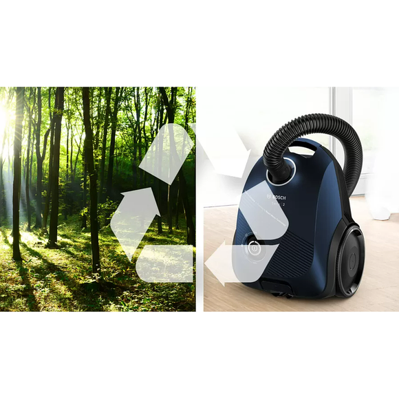 Aspirateur bosch serie 2 bgbs2bu1t 35 l aspirateur cylindrique sec 850 w sac à poussière