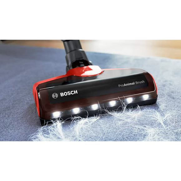 Bosch BBS711ANM stick vacuum/electric broom Bagless 0.3 L Black, Red, Stainless steel