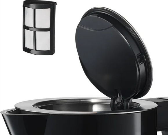 Bosch TWK7203 electric kettle 1.7 L 1850 W Black, Stainless steel