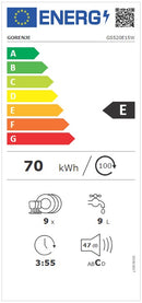 Gorenje GS520E15W Freestanding 9 place settings E-2
