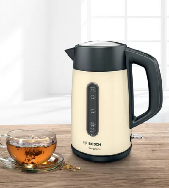 Bosch | Kettle | TWK4P437 | Electric | 2400 W | 1.7 L | Stainless steel | Beige