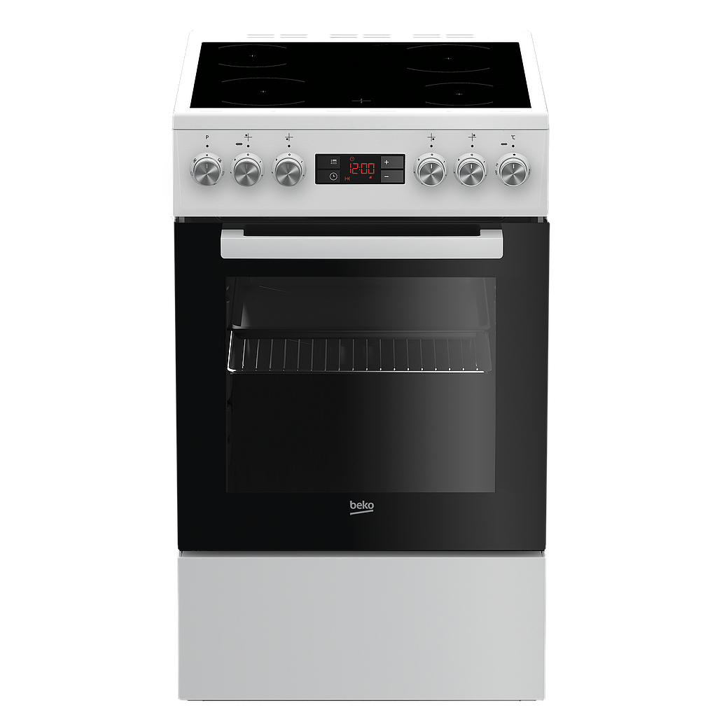 Cuisinière électrique beko fsm57300gw 50 cm blanche
