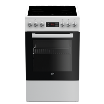 Cuisinière électrique beko fsm57300gw 50 cm blanche