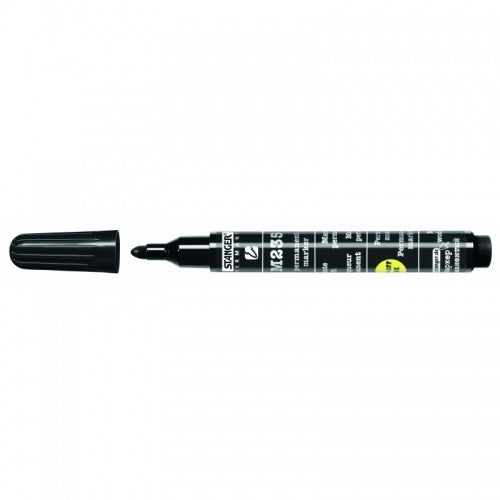 Marqueur permanent stanger 235 1-3 mm pointe ogive noir 1213-500 1 pcs.
