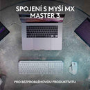 Logitech klávesnice MX Keys S/ bezdrátová/ Bluetooth/ USB-C/ CZ-SK layout/ grafitová