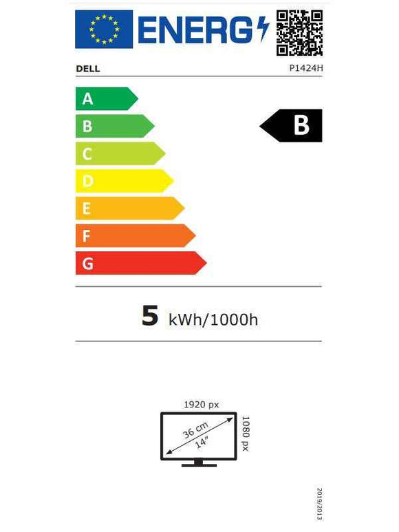 DELL P1424H přenosný/ 14" LED/ 1920x1080/ Full HD/ 700:1/ 6ms/ 2 x USB-C stříbrný/ 3Y Basic on-site