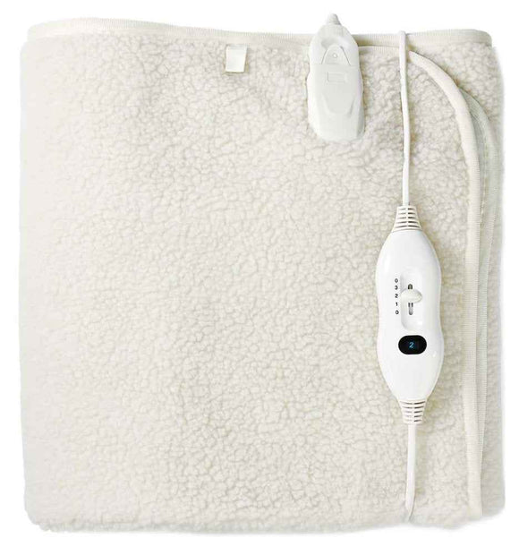 Nedis 1 Person, 150 x 80 cm, 3 Heat Settings, Washable, Overheating protection, Polyester / Synthetic, White