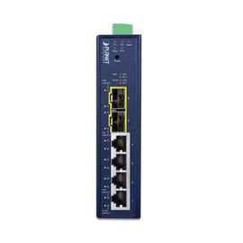 PLANET Industrial L2/L4 4-Port Managed L2/L4 Gigabit Ethernet (10/100/1000) Blue