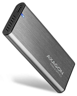 AXAGON External USB-C 3.2 Gen 2 metal box for M.2 NVMe & SATA SSD disks | EEM2-SG2