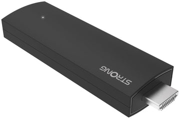 Clé Google TV STRONG 4K SRT 41/ 4K Ultra HD/ H.265/ HDMI/ micro USB/ BT/ Wi-Fi/ Chromecast/ NETFLIX/ Android 11/ rouge