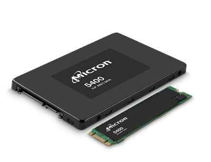 Disque SSD Micron 5400 MAX 3,84 To SATA 2,5" MTFDDAK3T8TGB-1BC1ZABYYR (DWPD 3.4)