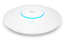 UBIQUITI U6+, WiFi 6, 4 spatial streams, 140 m² (1,500 ft²) coverage, 300+ connected devices, Powered using PoE, GbE uplink.