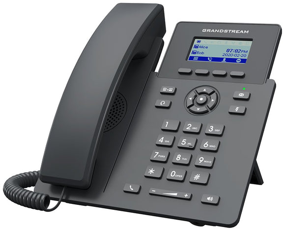 Grandstream GRP2601P/ VoIP telefon/ 2,21" grafický barevný display/ 2x SIP/ 2x LAN/ PoE