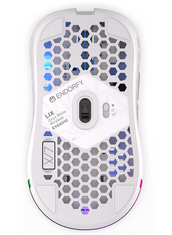 Souris sans fil endorfy lix owh ey6a010 ambidextre rf sans fil + usb type-c optique 16 000 dpi