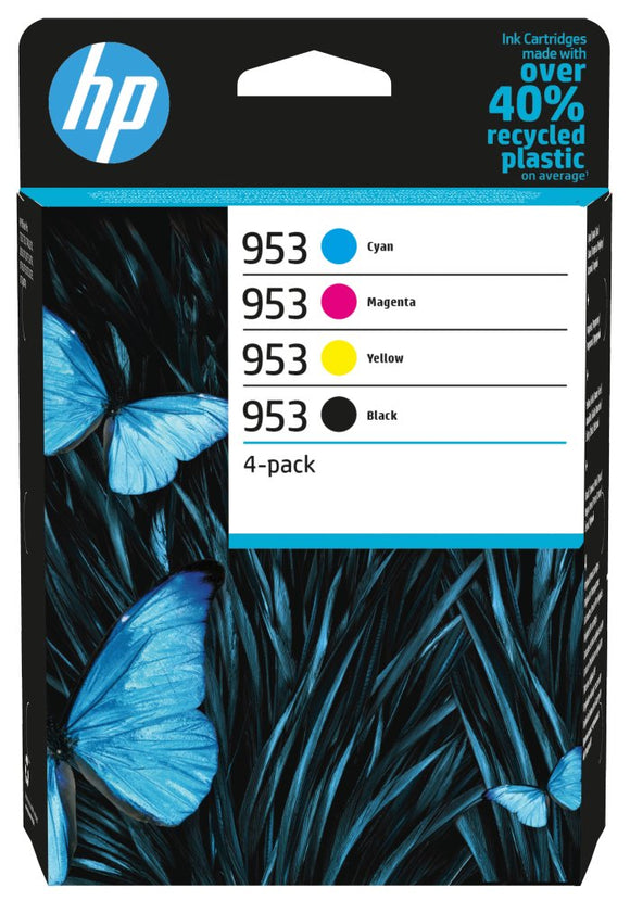 HP 953 CMY 4-pack (6ZC69AE) Ink Cartridge Multipack, C/M/Y