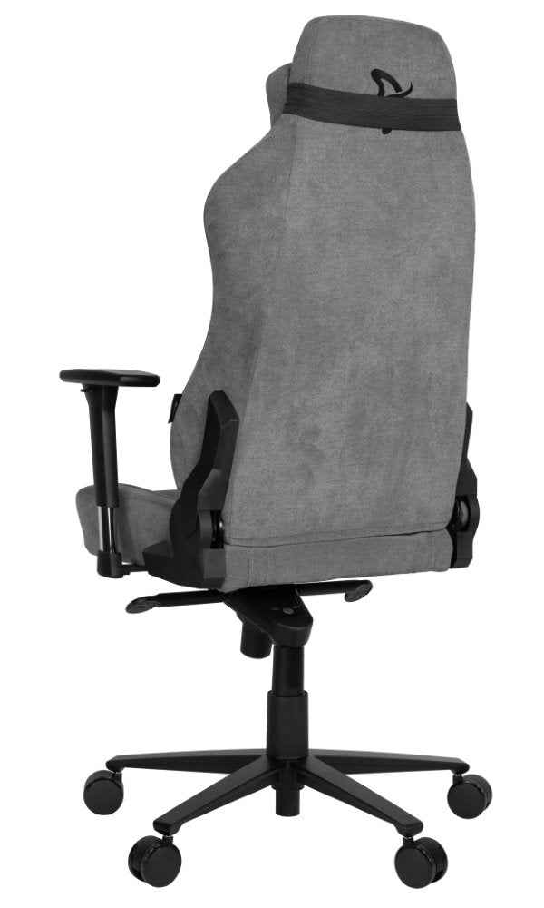 AROZZI herní židle VERNAZZA Soft Fabric Ash/ povrch Elastron/ popelavá