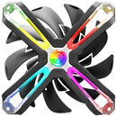 Ventilator Zalman "SF120", 120mm, 1500 RPM, FDB bearing, 54 cfm, RGB, 3-pin, 4-pin PWM, negru, "ZM-SF120" (timbru verde 0.18lei)-1