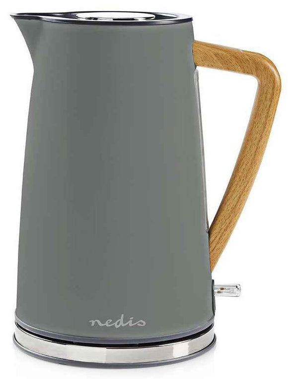 Electric kettle 1.7L, Soft-Touch, grey