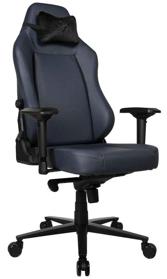 AROZZI herní židle PRIMO Full Premium Leather Ocean/ 100% přírodní italská kůže/ tmavě modrá