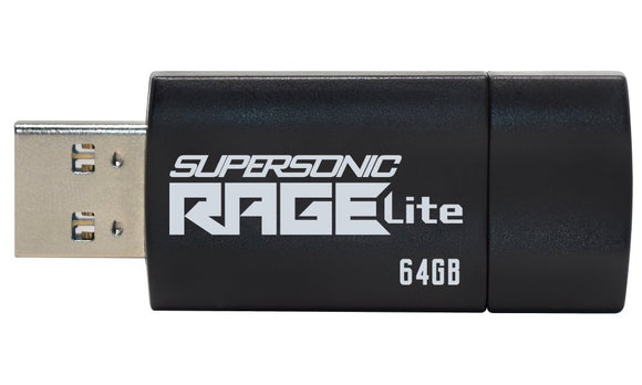 Clé USB Patriot Memory Supersonic Rage Lite 64 Go USB Type-A 3.2 Gen 1 (3.1 Gen 1) Noir, Bleu