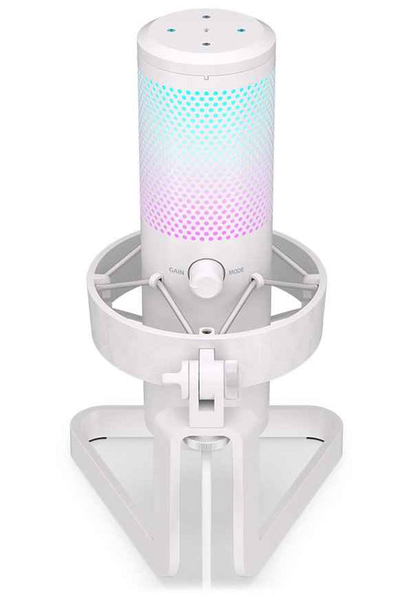 Endorfy streamovací mikrofon AXIS Streaming OWH / RGB efekt / stojánek / USB / bílý