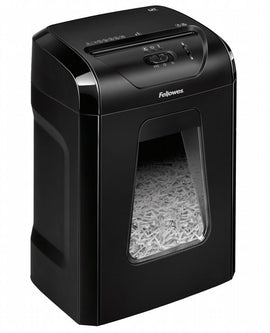 FELLOWES skartovač 12 C/ křížový řez 4x40mm/ objem koše 19 l/ stupeň utajení P-4 (důvěrné)/ černý - 0