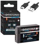PATONA baterie pro foto Canon LP-E17 1000mAh Li-Ion Platinum USB-C nabíjení